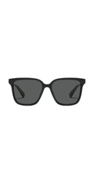 Quay Try Me Sunglasses in Black Smoke Polarized, front view