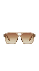 Quay Soundcheck Sunglasses in Sand Sepia, front view