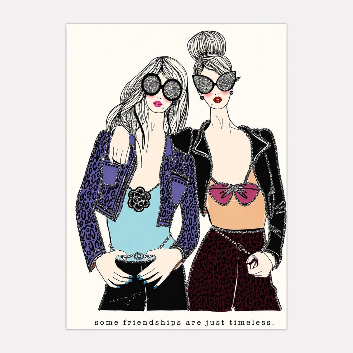 Verrier Some Friendships Are Just Timeless greeting card, front view