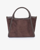 Remi & Reid Gillie Mini Satchel in Chocolate, front view