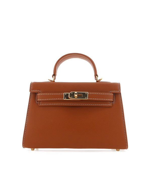 Billini Hariette Mini Handle Bag in Tan, front view