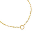 OMG blings Mariner Curb Chain with Spring Ring in Gold, clasp detail