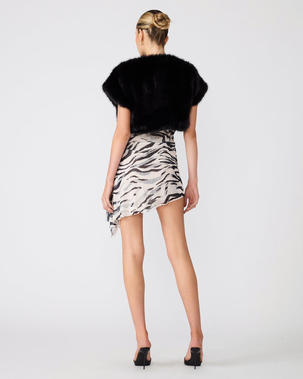 Steve Madden Jalen Balero Jacket in Black, back view