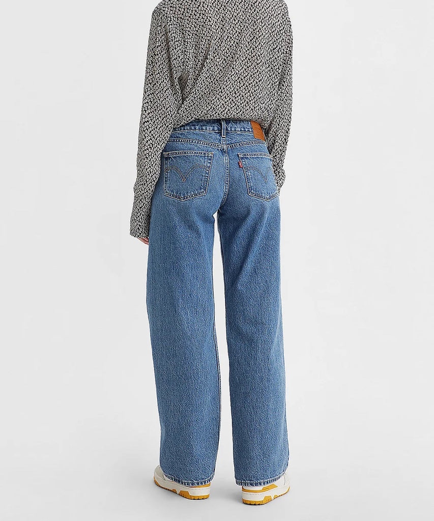 Levi Low Loose Jeans Medium Blue Wash. Low rise jeans are back and these super-flattering Levi Low Loose Jeans prove it. Cut with a versatile low rise and a wide, straight leg, they're a throwback Y2K style that's subtle enough to wear every day.