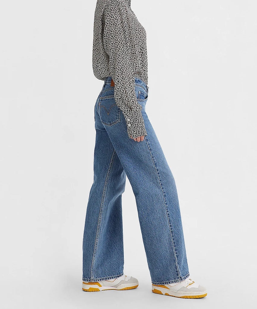 Levi Low Loose Jeans Medium Blue Wash. Low rise jeans are back and these super-flattering Levi Low Loose Jeans prove it. Cut with a versatile low rise and a wide, straight leg, they're a throwback Y2K style that's subtle enough to wear every day.