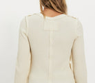 Free People Lucky Locket Tee in Stone, back view