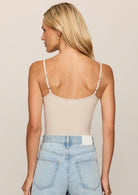 Z Supply Luxe Smooth Essential Tank in Frosted Pearl, back view