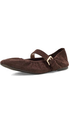 Dolce Vita Marria Ballet Flat in Brown, front view