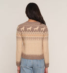 Heartloom Meg Sweater in Ivory, back view