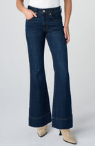 Liverpool Hannah Outlaw Flare in Duskwood Blue, front