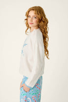 PJ Salvage The Sweetest Season Long Sleeve Top in Ivory