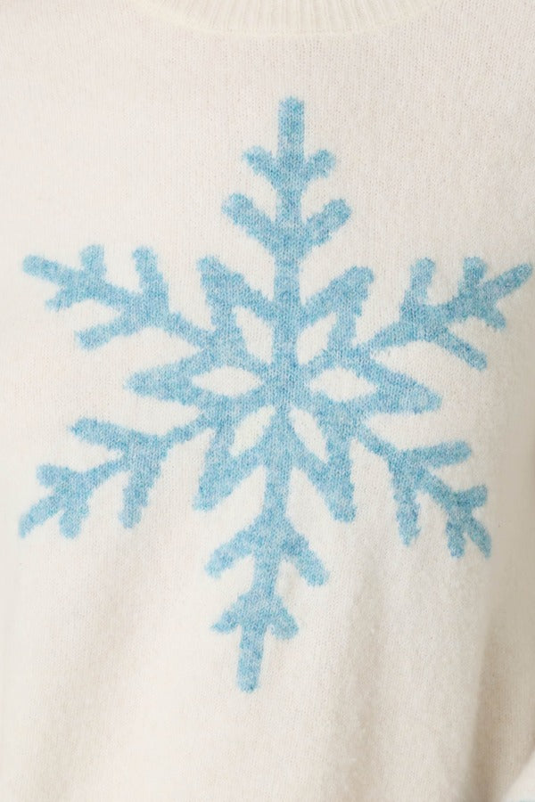 PJ Salvage The Sweetest Season Long Sleeve Top in Ivory, detail