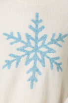 PJ Salvage The Sweetest Season Long Sleeve Top in Ivory, detail