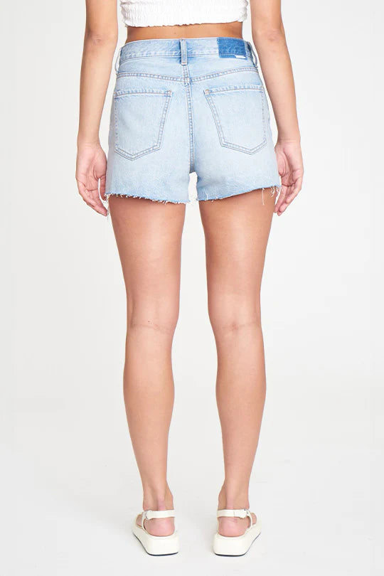Daze Troublemaker Cutoff Short Ice Cream Vintage. These light wash jean shorts in the most iconic fit of all time - the cutoff, are a must have. With a versatile look and distressed hem, it is like a true vintage short.
