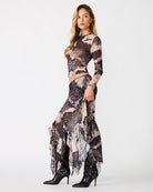 Steve Madden Sandy Knit Top in Demitasse, side view