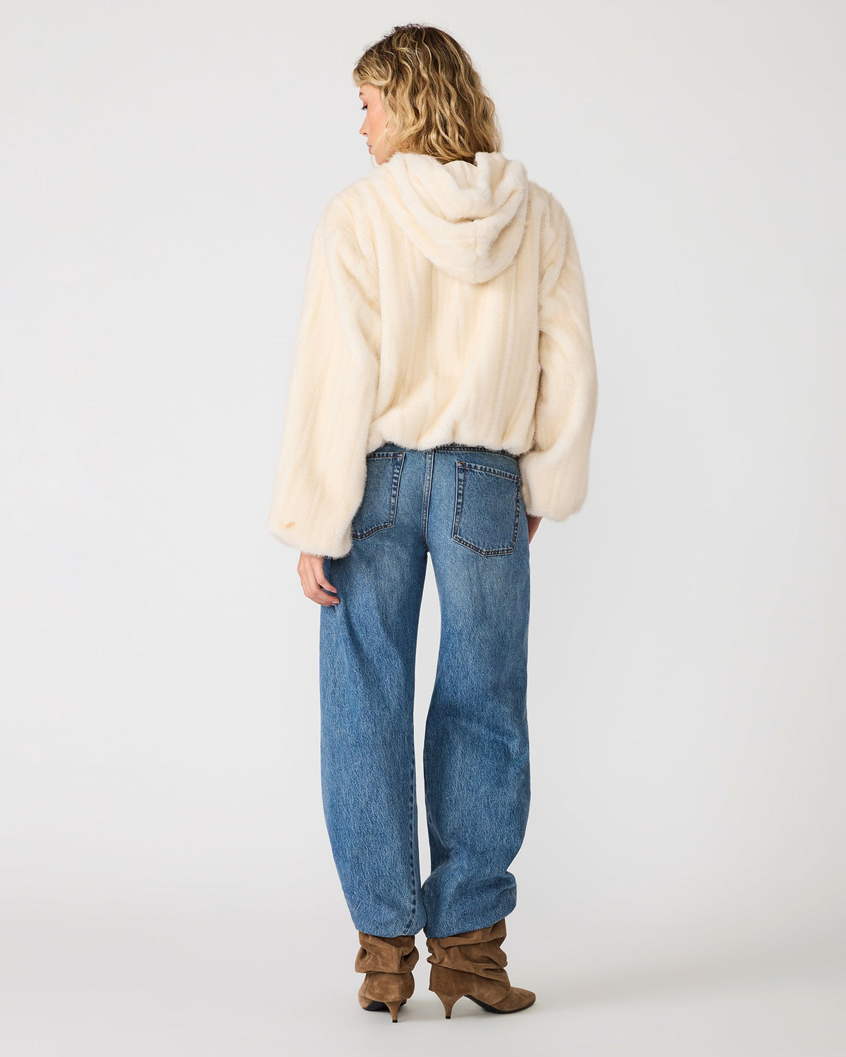 Steve Madden Mavis J Jacket in Snow White, back view