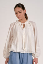 women’s blouse, lace trim blouse, tie neck blouse, feminine blouse, boho blouse, long sleeve blouse, lightweight blouse, romantic blouse, flowy blouse, casual chic blouse, everyday blouse, women’s lace blouse, boho chic top, women’s long sleeve top, boutique blouse