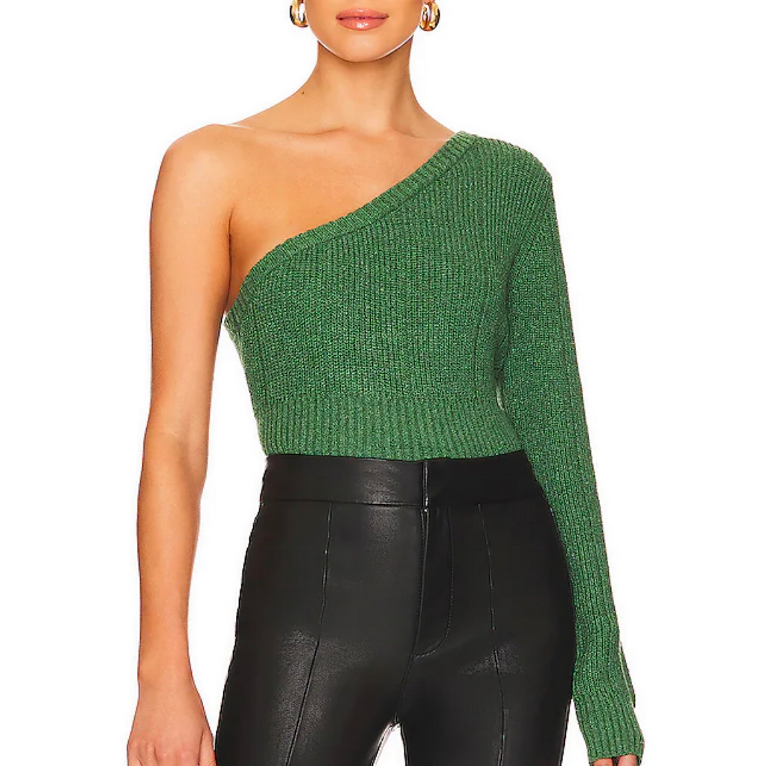 Asymmetrical neck, one-shoulder top. A little twist on a classic top!
