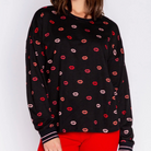 Let's get to sleep.. and have the best dreams. This comfy cotton-modal is an ideal sleep shirt in a breathable, soft fabric with fun lip-print.