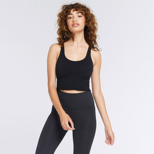 Spiritual Gangster Amor Crop Tank Top. Yeah, you're probably going to need this one in every color. Our beloved Amor Crop Tank features a scoop neck, built-in shelf bra, lettuce edge hem and cropped fit. Perfect for knocking out your workout then heading straight to brunch.