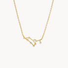 Pendant Size W: 15mm  H: 12mm Made with brass and dipped in genuine gold/white gold Cubic Zirconia 16.5″+2″extension Hypoallergenic Secret Gold Dipped Collection