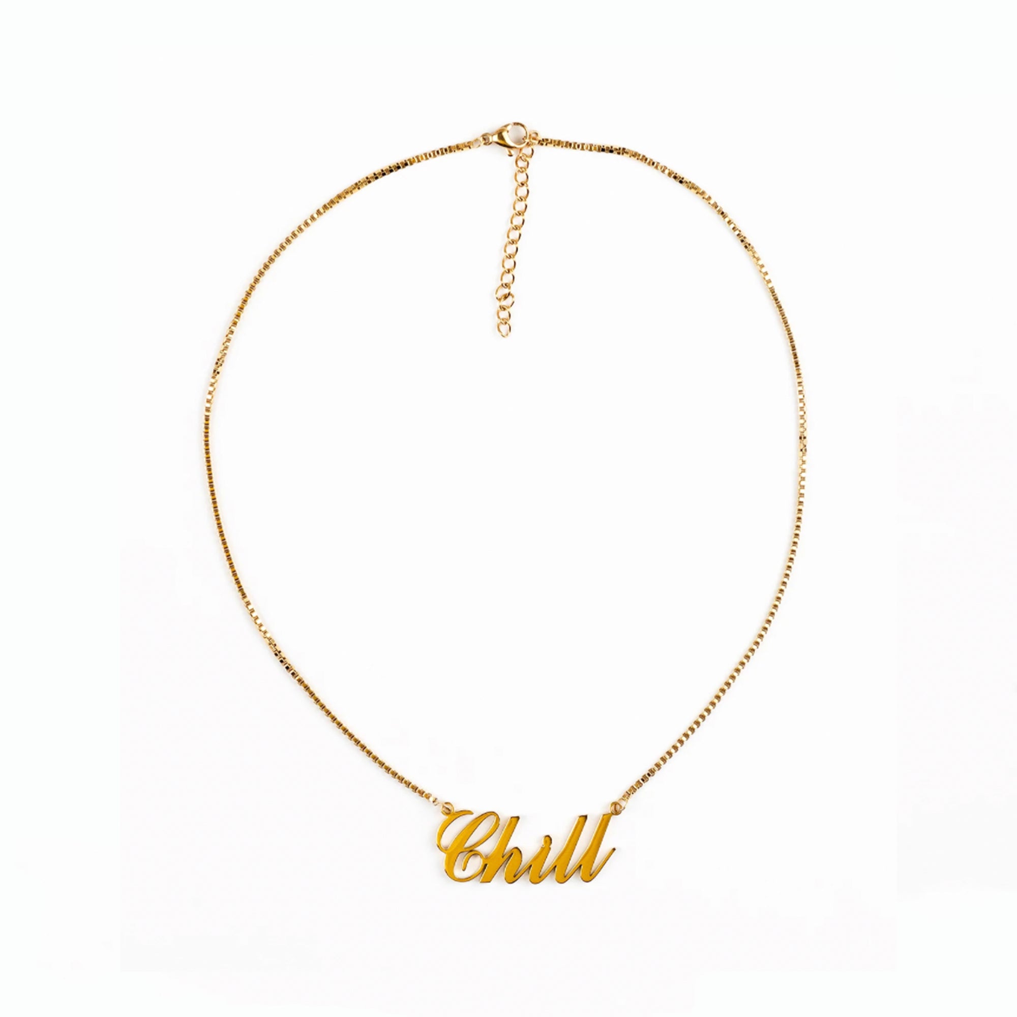 Word Necklaces. Adjustable 14-16" gold plated necklace perfect for layering!