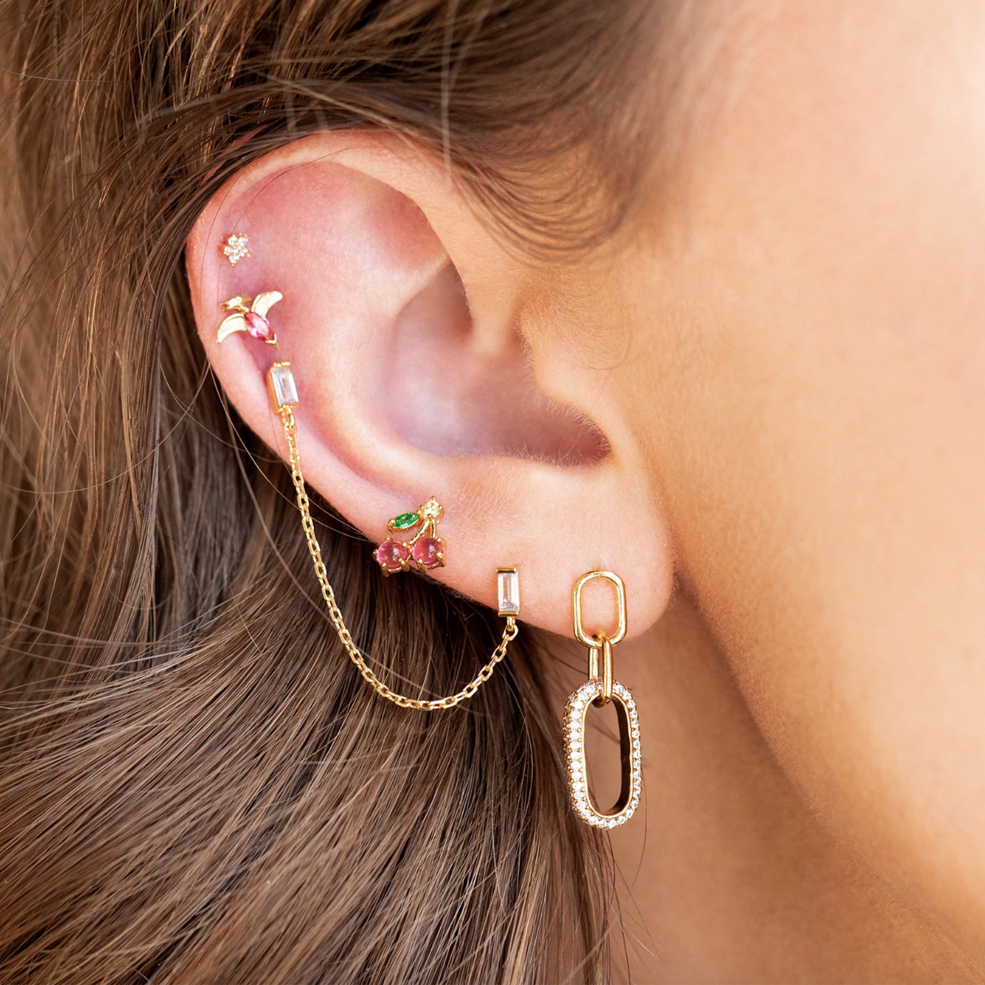 Girls Crew Cherry Studs. You're Cherry Sweet in these delicious studs!