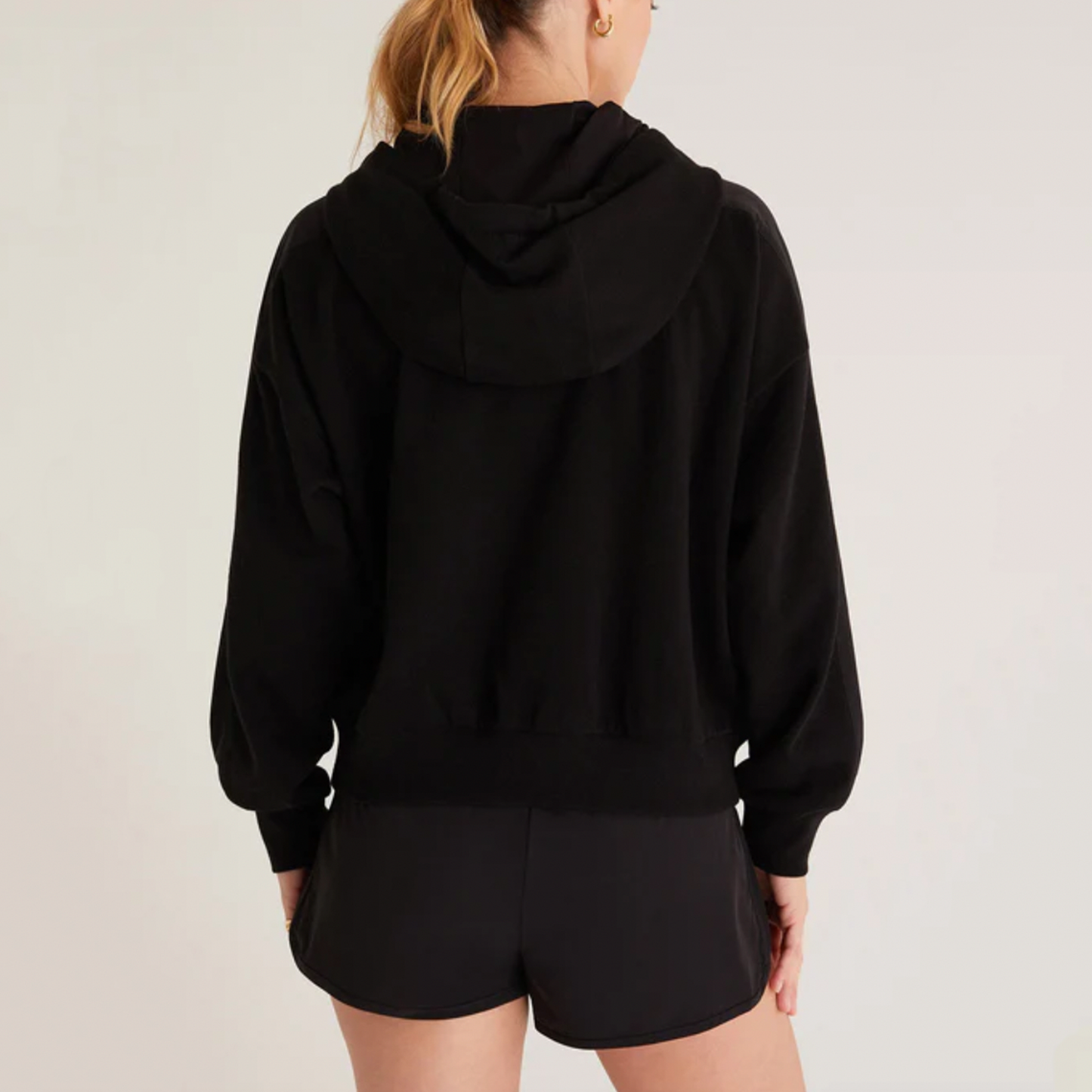 Z Supply Good Sport Nylon Hoodie. Zip up in the Good Sport Nylon Mix Hoodie. Made from our cozy Cotton Fleece fabric, this jacket features nylon mix panels for a sporty, cool look you'll wear in and out of the gym