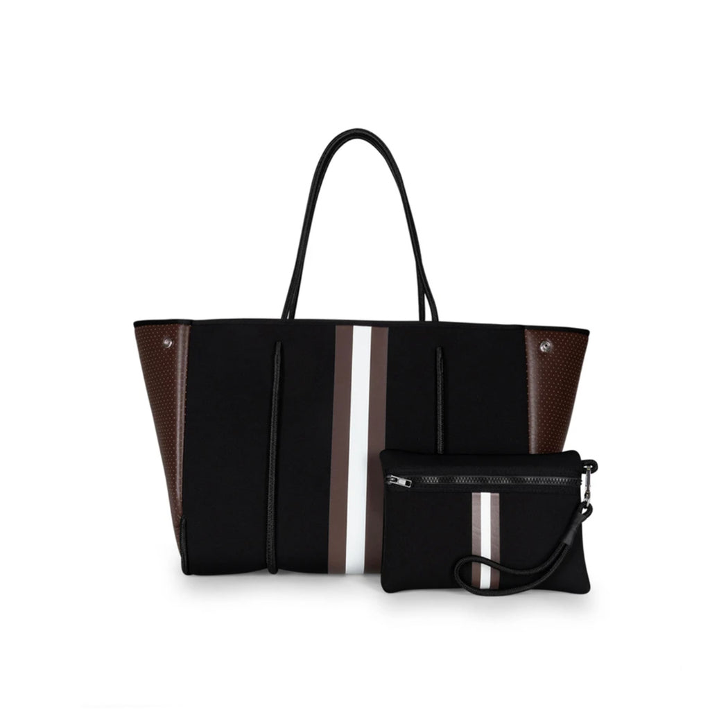 Haute Shore Greyson Tote Java. The Greyson tote is our absolute favorite everyday tote. Designed to last, this neoprene tote is the perfect mix of style, luxury, and functionality to take on the go! The best bag you will ever own!