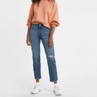 Levi's 501 Crop Jean. A blank canvas for self expression since 1873. A vintage inspired fit with a versatile straight leg. Cropped for a modern style