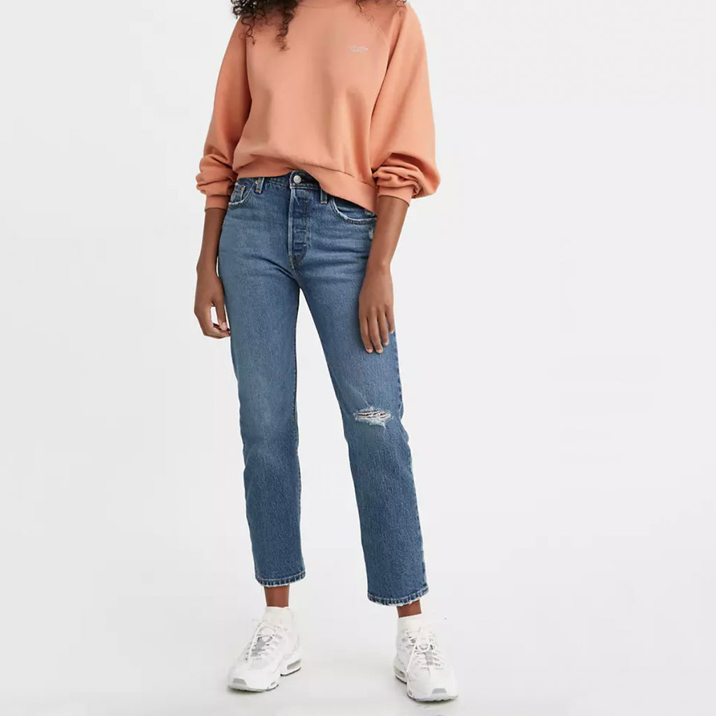 Levi's 501 Crop Jean. A blank canvas for self expression since 1873. A vintage inspired fit with a versatile straight leg. Cropped for a modern style