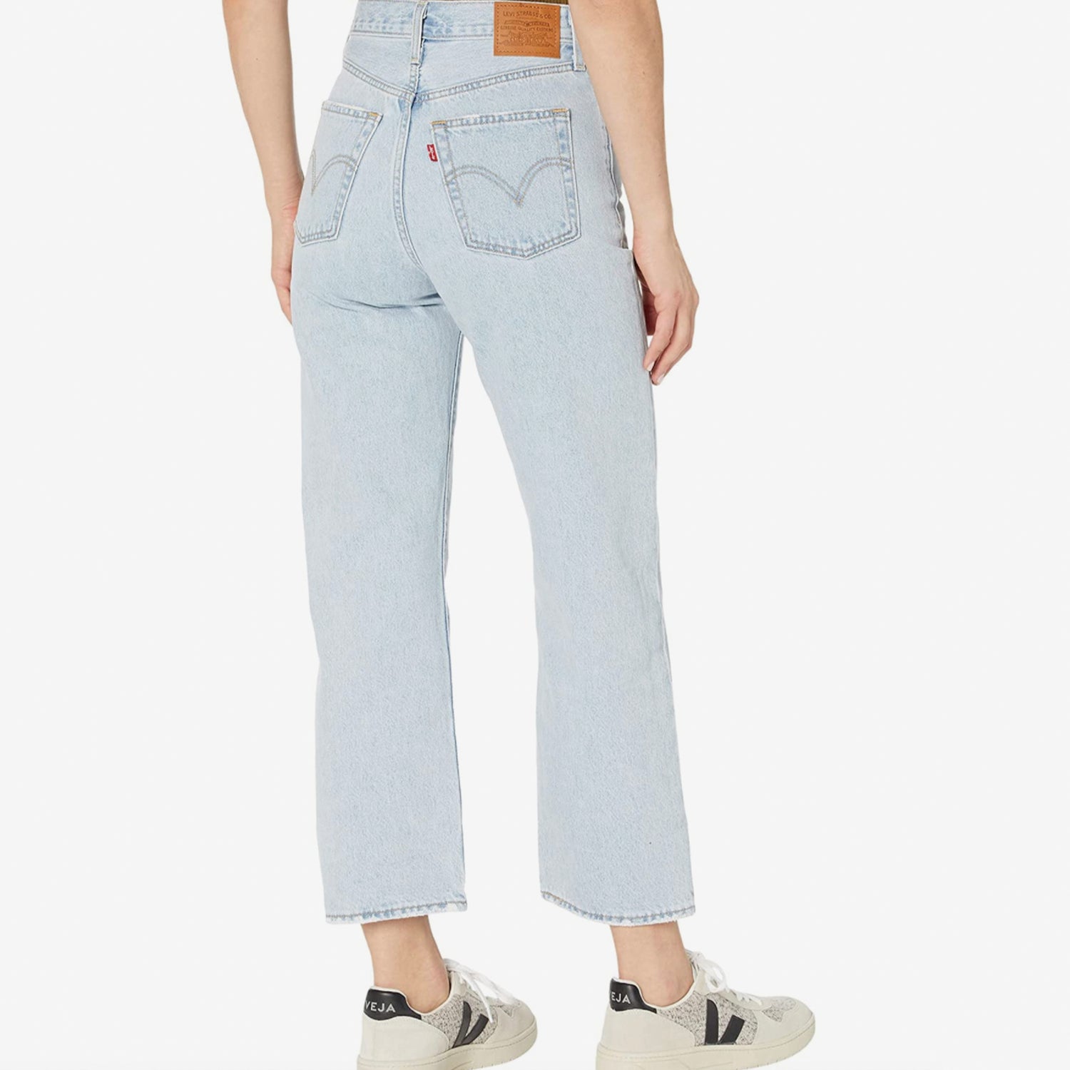 Levi's Ribcage Straight Ankle Jean. Want a pair of jeans you'll always look good in? These Levi's are just the pair! They feature a high rise with a classic straight leg. The iconic leather patch still sits at the back waist with a five-pocket construction and button and zip-fly closure