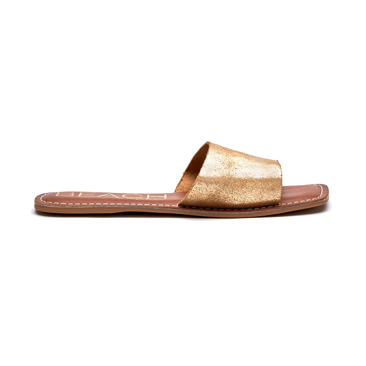 Bali Sandal. The Bali Slide Sandals are a wardrobe essential. Featuring a classic one-band slide sandal in gold suede or black, complete with a cushioned footbed and a squared off toe