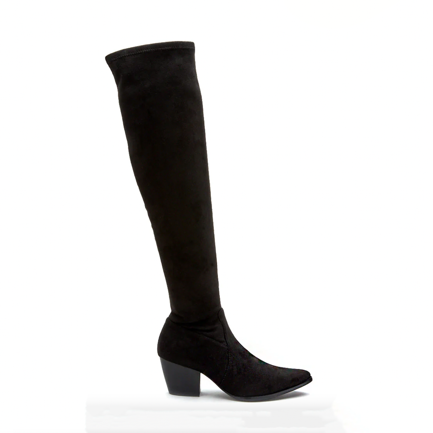 Broadway Over The Knee Boot. Make a fashion statement with the Broadway boot. This sock boot has easy pull on with its inside zipper closure and offers excellent underfoot comfort, thanks to the lightly cushioned footbed. The stacked block heel adds to the tailored appeal