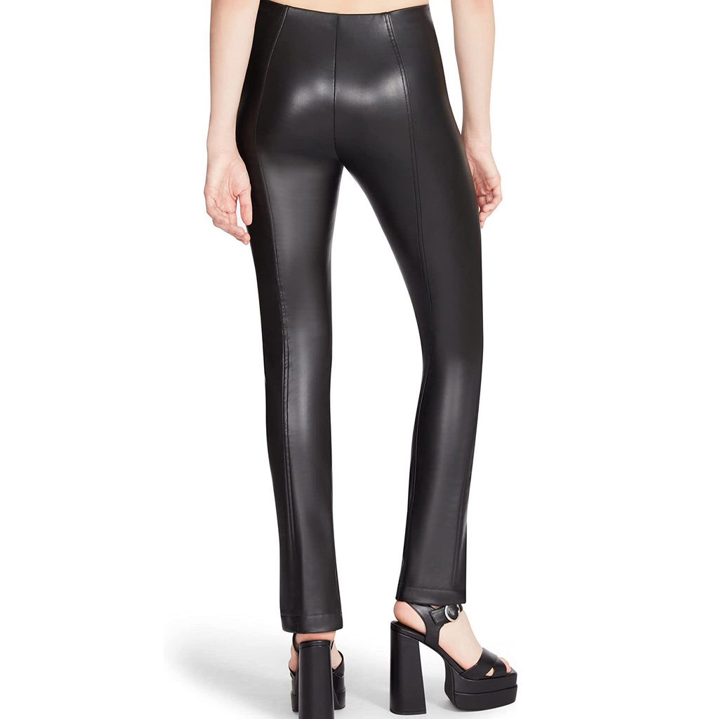 Steve Madden Anastasia Legging. Channel rocker vibes in faux-leather leggings with a smooth silhouette and split hem that gives instant attitude to sleek, edgy looks