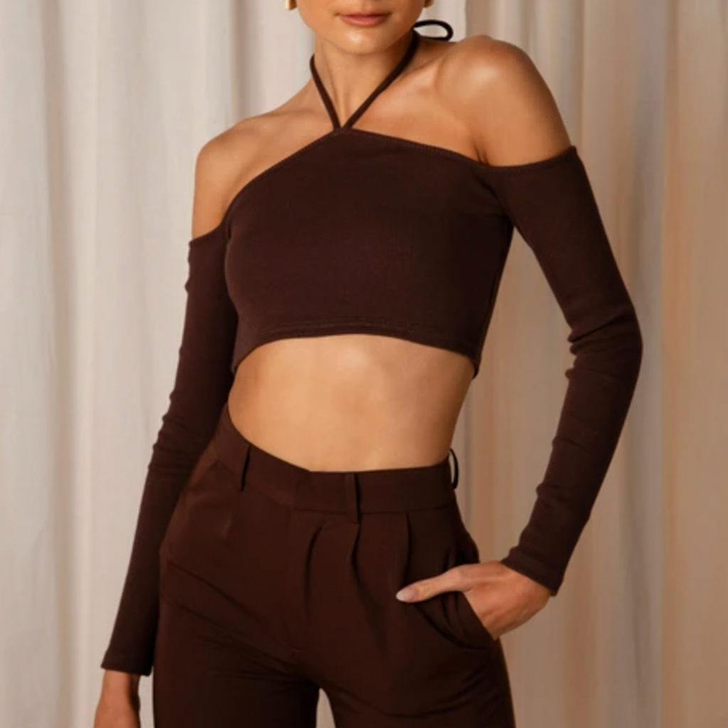 True Art Halter. Chic and simple! You can't go wrong with the True Art Halter Top. This paired with a chic wide leg trouser and vintage inspired accessories is a match made in heaven 