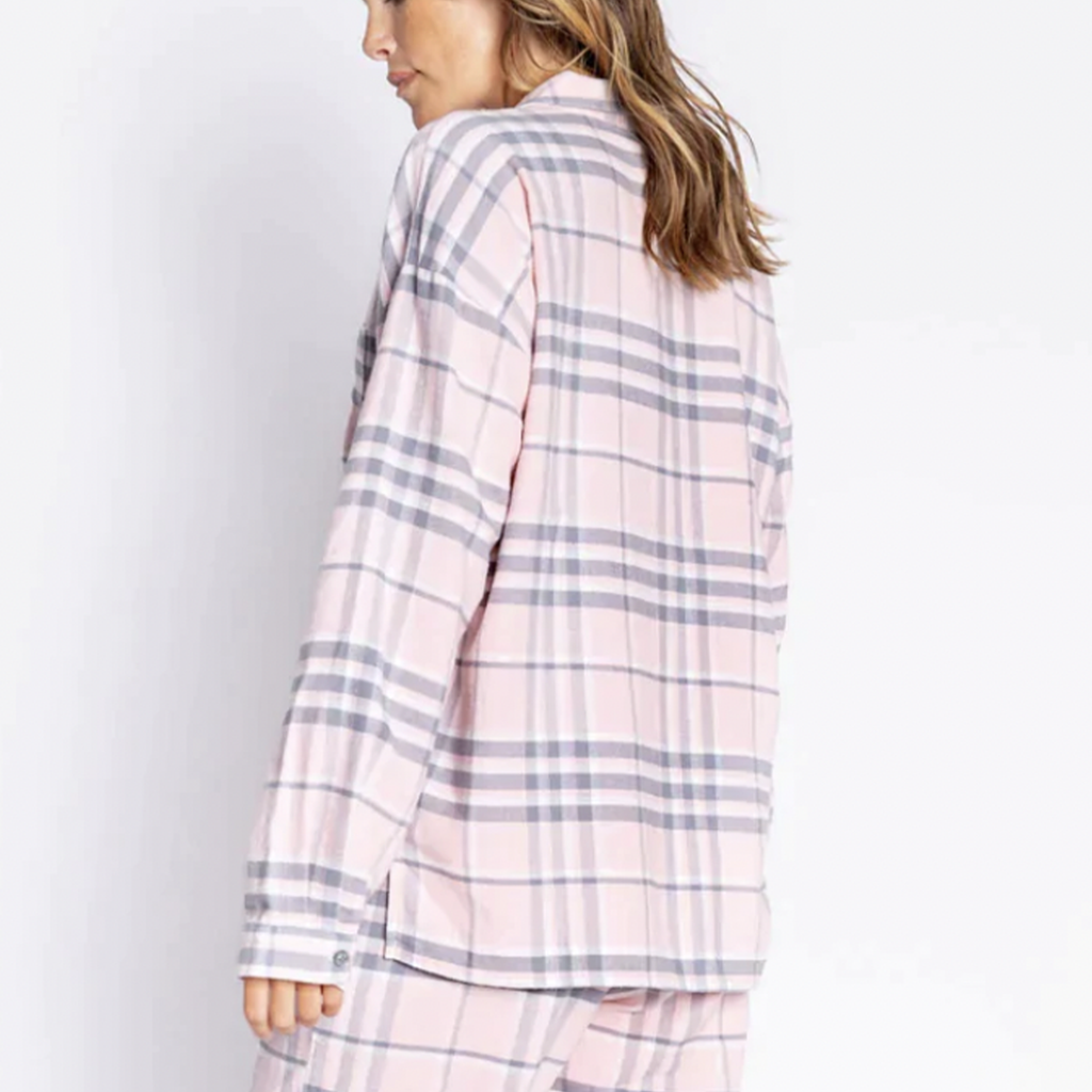 PJ Salvage Mad For Plaid Top. We love this cotton plaid pj top because of its 2 looks in one! A perfect button-down and a breathable pajama top! Consider this your invitation to start fall