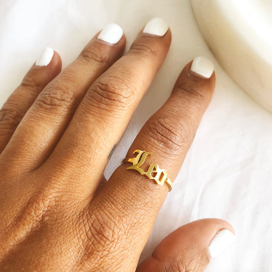Zodiac Ring. Wear your sign around your finger with the Zodiac Ring! A great daily reminder of the unique energy you bring to the world around you