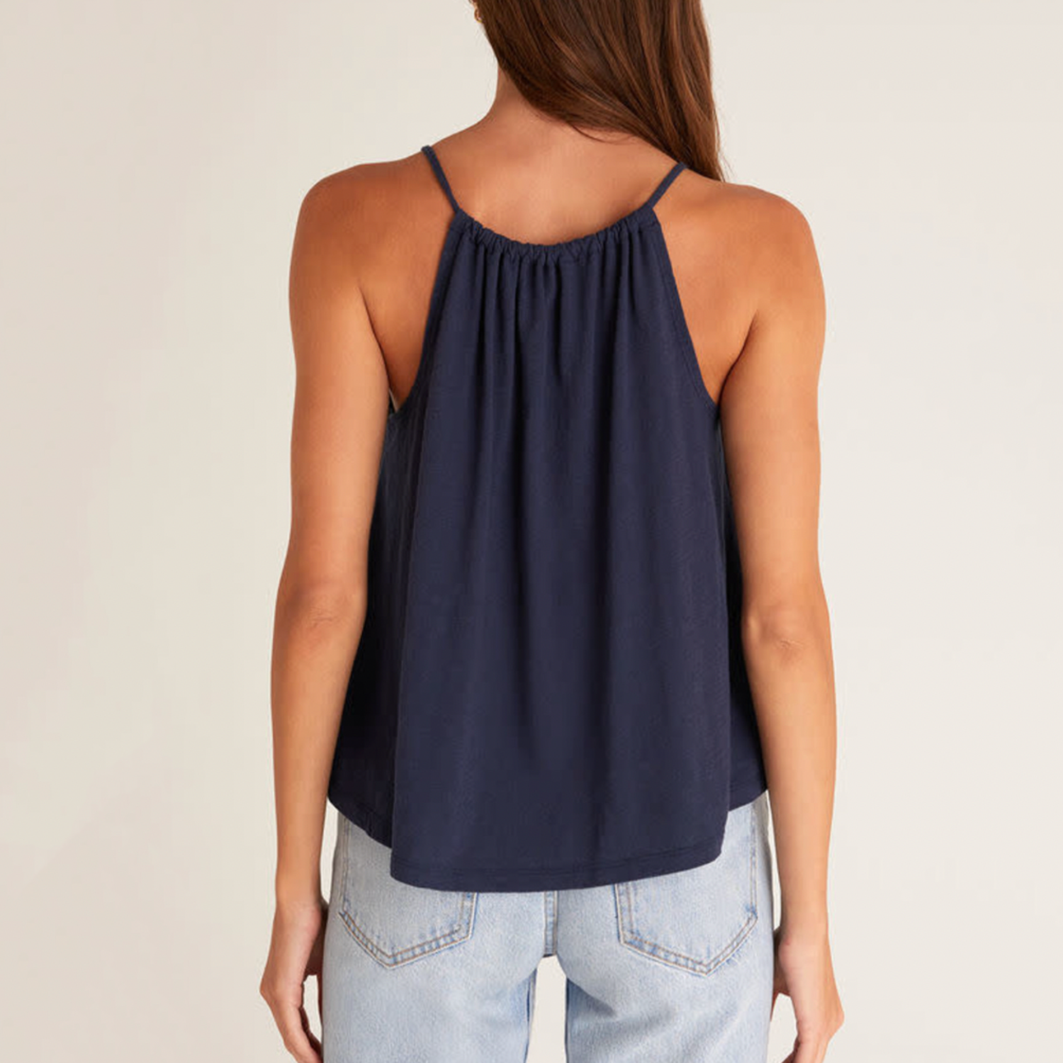 Z Supply Daphne Tank. An iconic summer silhouette, the Daphne Tank takes the spaghetti strap, keyhole look to a new level of comfort. Made using a lightweight fabric, this tank has a relaxed, flowy feel and pairs perfectly with fitted denim or shorts