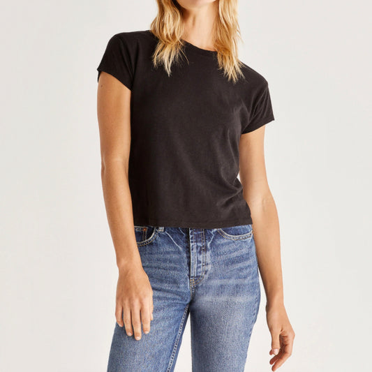 Z Supply Modern Slub Tee. Your favorite pair of jeans just found their new match! The Modern Slub Tee is a needed staple with its clean lines of the crewneck design that compliment any casual outfit